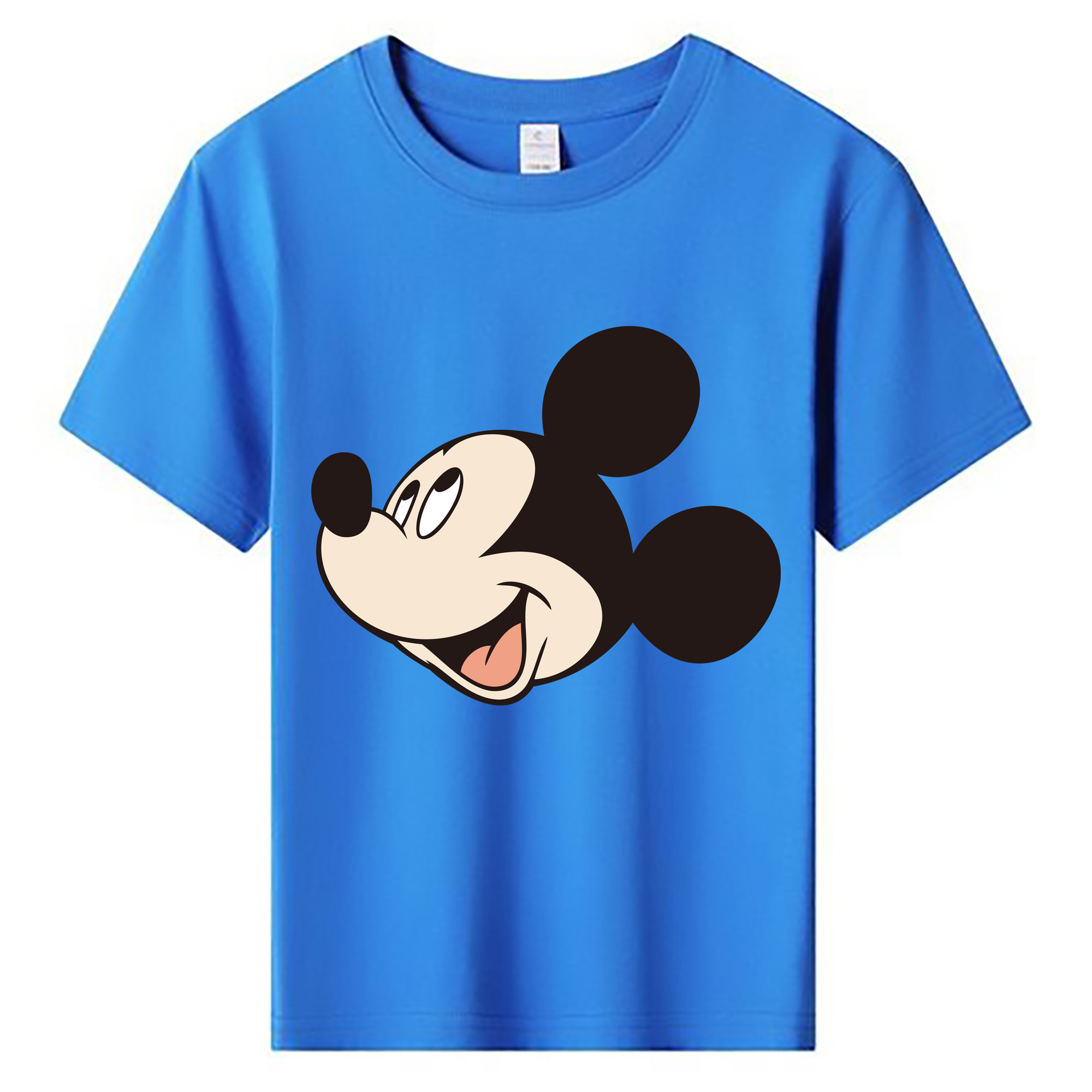 ミッキーマウス Mickey Mouse 綿100％キッズTシャツ（フロントプリント）
